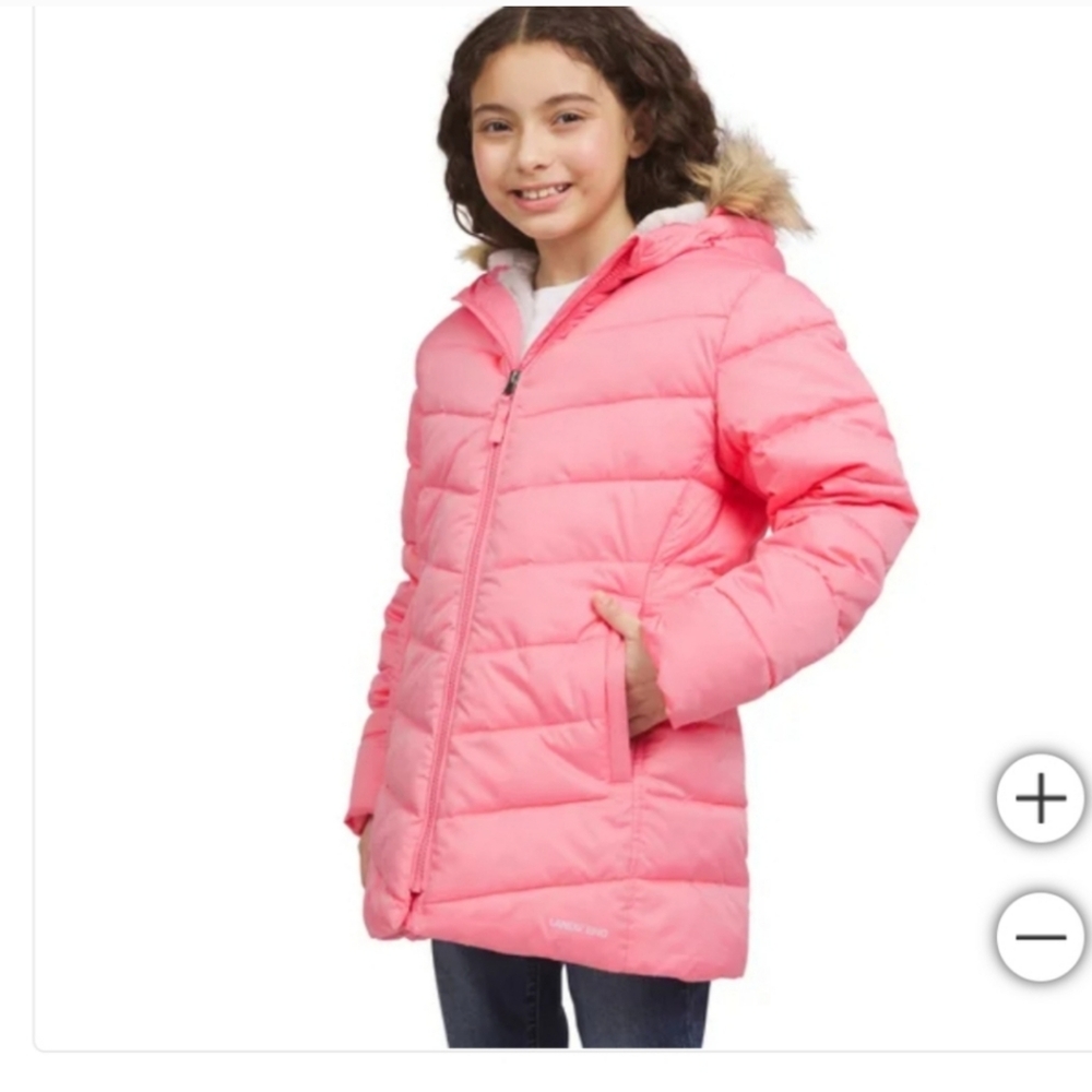 Land's End Hooded Youth Parka Jacket nwt - Picture 2 of 8